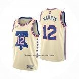Camiseta Philadelphia 76ers Tobias Harris Earned 2020-21 Crema