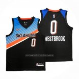 Camiseta Oklahoma City Thunder Russell Westbrook Ciudad 2020-21 Negro