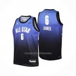 Camiseta Nino All Star 2023 Boston Celtics LeBron James NO 6 Azul