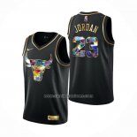 Camiseta Golden Edition Chicago Bulls Michael Jordan 2021-22 Negro