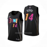 Camiseta Miami Heat Tyler Herro Ciudad 2021-22 Negro