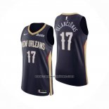 Camiseta New Orleans Pelicans Jonas Valanciunas NO 17 Icon Autentico Azul