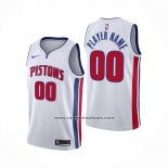 Camiseta Detroit Pistons Personalizada Association 2020-21 Blanco