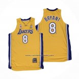 Camiseta Los Angeles Lakers Kobe Bryant Mitchell & Ness 2001-02 Amarillo