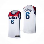 Camiseta USA 2021 Damian Lillard Blanco