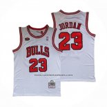 Camiseta Chicago Bulls Michael Jordan Mitchell & Ness 1998 NBA Finals Blanco