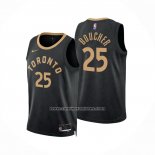 Camiseta Toronto Raptors Chris Boucher Ciudad 2022-23 Negro