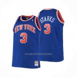Camiseta New York Knicks John Starks Mitchell & Ness Hardwood Classics Azul