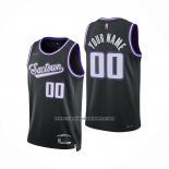 Camiseta Sacramento Kings Personalizada Ciudad 2021-22 Negro