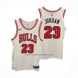 Camiseta Chicago Bulls Michael Jordan Association Autentico Blanco