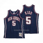 Camiseta Brooklyn Nets Jason Kidd Retro Azul