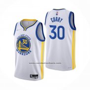Camiseta Golden State Warriors Stephen Curry Association 2021-22 Blanco