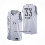 Camiseta Oklahoma City Thunder Mike Muscala Ciudad 2021-22 Blanco