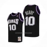 Camiseta Sacramento Kings Mike Bibby NO 10 Mitchell & Ness 2001-02 Negro