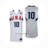 Camiseta USA 2008 Kobe Bryant NO 10 Blanco