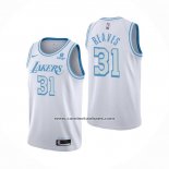 Camiseta Los Angeles Lakers Austin Reaves Ciudad 2021-22 Blanco