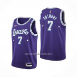 Camiseta Los Angeles Lakers Carmelo Anthony Ciudad 2021-22 Violeta