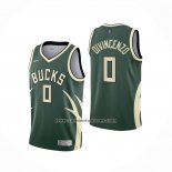 Camiseta Milwaukee Bucks Donte DiVincenzo Earned 2020-21 Verde