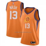 Camiseta Phoenix Suns Steve Nash Statement 2021 Naranja