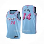 Camiseta Miami Heat Tyler Herro NO 14 Ciudad 2019-20 Azul